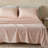 100% Cotton Vintage Floral Printed Flannel Sheet Set-1644514403-1644514404