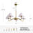 5-Light Dimmable Classic Traditional Chandelier
