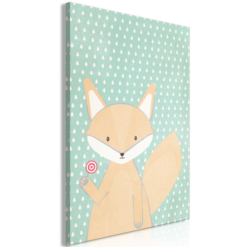 Little Fox - Wrapped Canvas Print, 60cm H x 40cm W