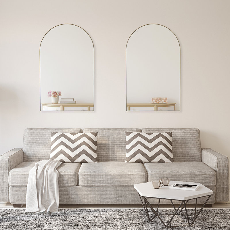 Miroir mural Arch, Doré