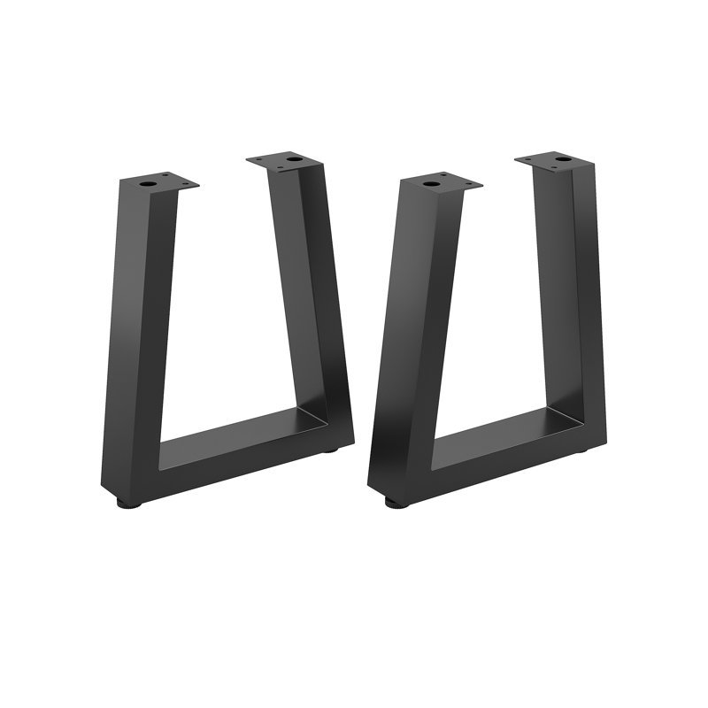 Pied de table, Noir mat