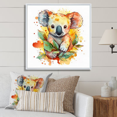 Adorable bébé koala sur toile