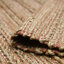 Tapis rayé orange tissé à plat à la main Arine-1171680096