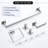 5 Piece Wall Mounted Bathroom Hardware Set Towel Bar Set-109547756