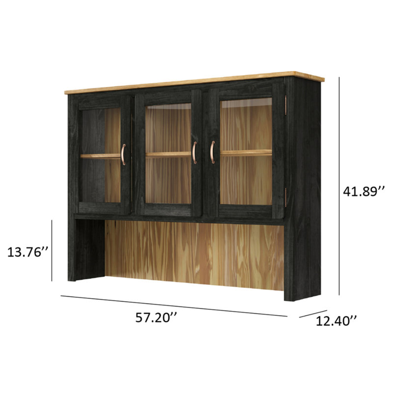 Wood Hutch |, Black