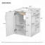 Armoire de salle de bain murale de 20 pouces avec armoire latérale, porte à fermeture douce et meuble-lavabo en céramique moderne