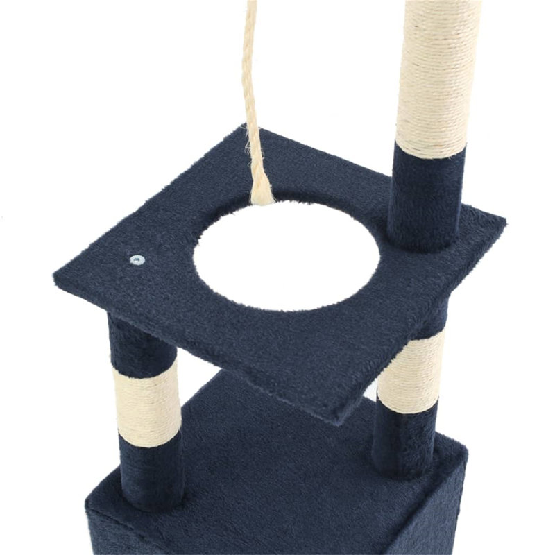 Mortimer 109cm H Cat Tree, Dark Blue