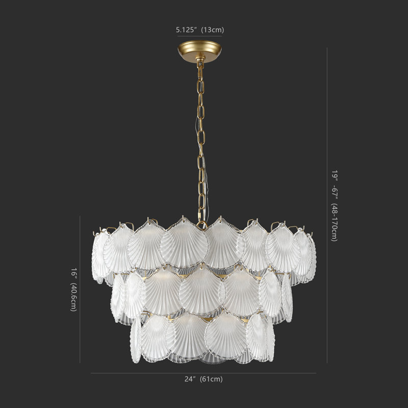 Kalena 3 - Light Dimmable Tiered Chandelier