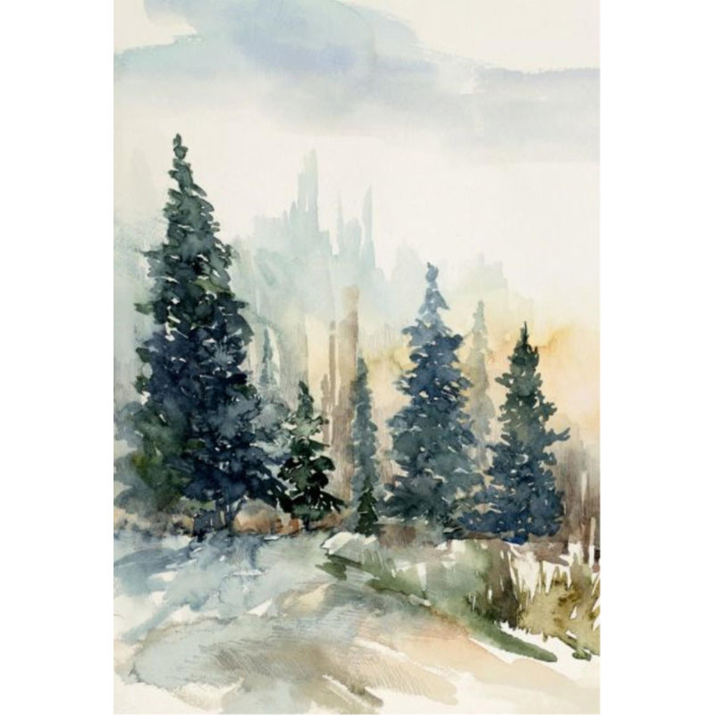 Winter Landscape I Print by Sara Brown, Glass Coat, 35" H x 24" W x 1.5" D