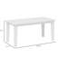 Table basse d'extérieur blanche, 91,4 cm x 43,2 cm, plateau à lattes, idéale pour terrasse, jardin et balcon. Dimensions : 91 cm (L) x 44 cm (l) x 41,9 cm (H). Convient également aux bords de piscine.