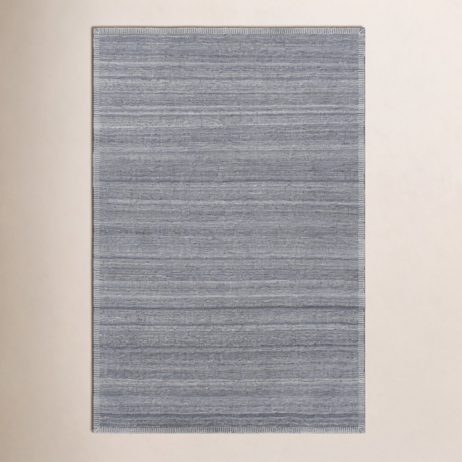 Eljah Gray Hand-Woven Flatweave Rug, Rectangle 2' x 3'