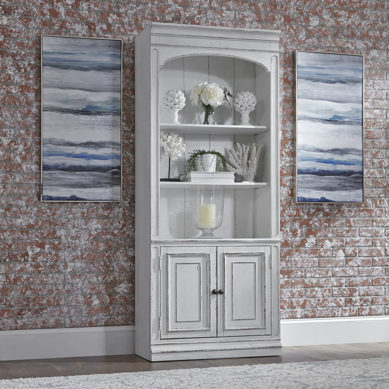 Colchester 3-Shelf Bookcase with 1 Cabinet