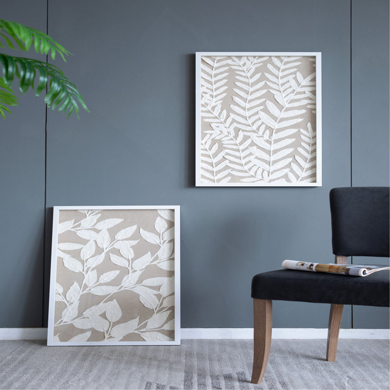 Décoration murale S / 2 Shadow Box, 19,5 x 1 x 31,5 po