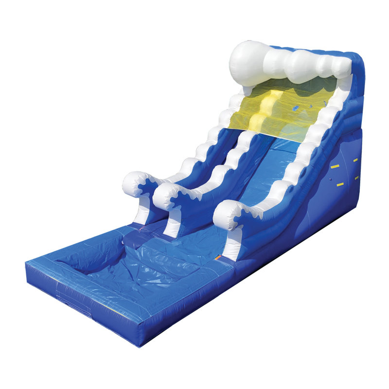 Jingo Jump 14' Inflatable Ocean Water Slide with PVC Vinyl