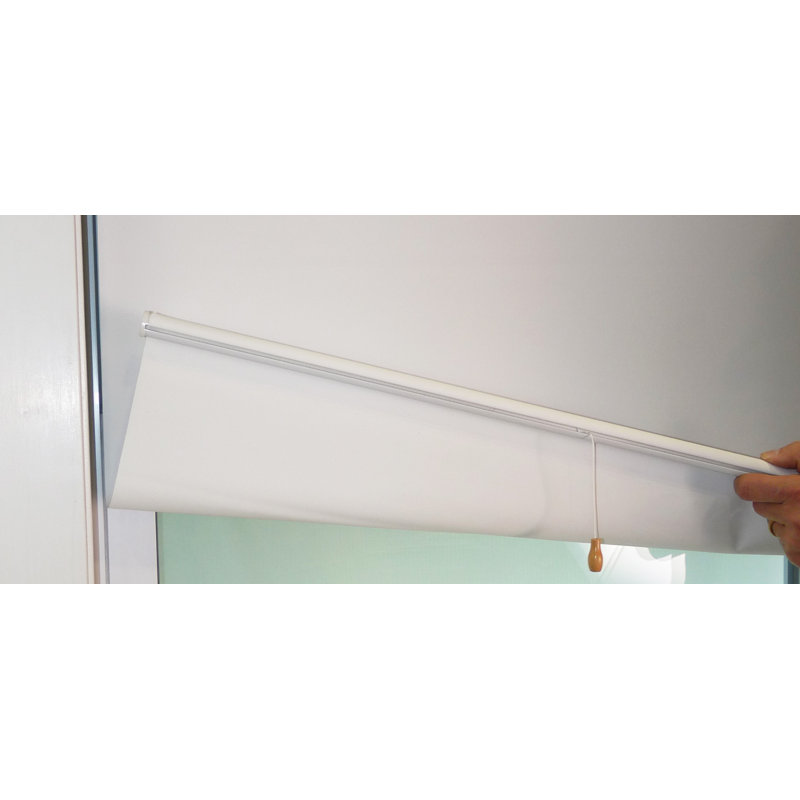 Store à enroulement blanc occultant sans cordon, L 35 po x L 72 po