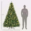 Sapin de Noël artificiel illuminé 7 pi avec branches réalistes, 700 lumières DEL blanc chaud et 2154 pointes