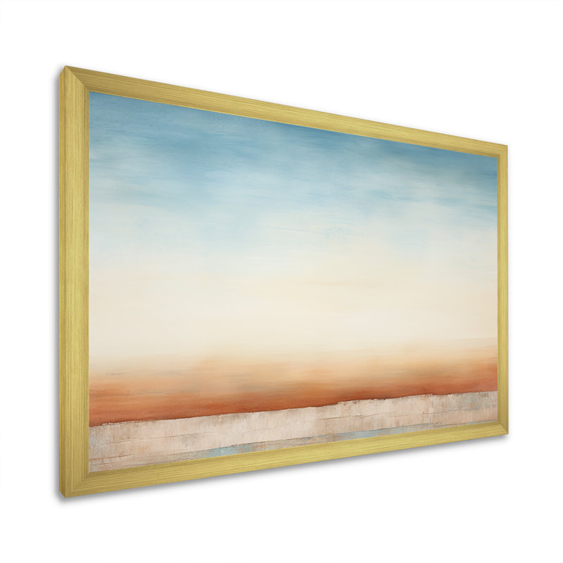 Elemental Eternity Minimalisme I - Minimalisme, art mural, salon, Cadre doré simple, H 16 po x l 32 po x P 1 po