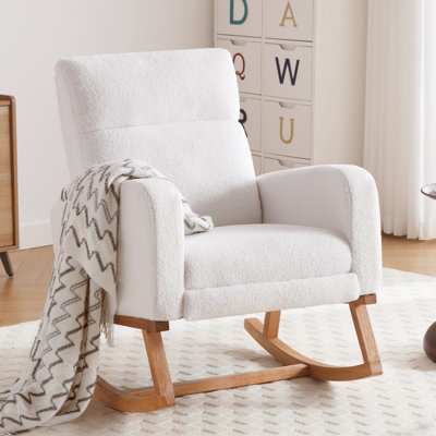 Anacely 28" Wide Roki with Solid Wood and Footrest