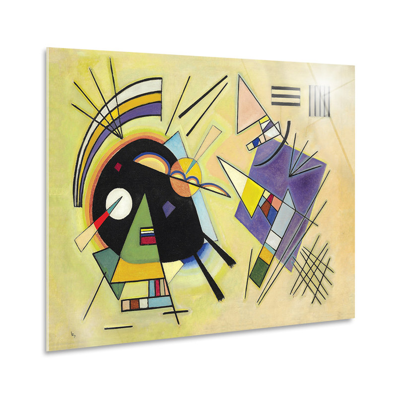 Black And Purple by Vassily Kandinsky - No Frame Print, 70cm H x 100cm W, Plastic/Acrylic