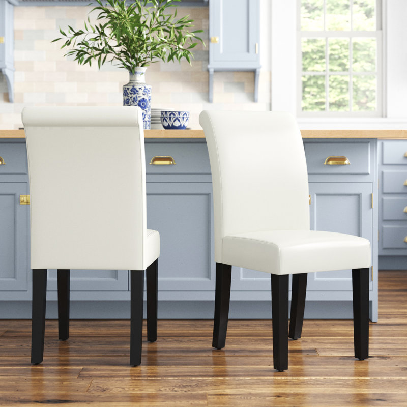 Chaise Parsons rembourré Alexa-Mae, Blanc