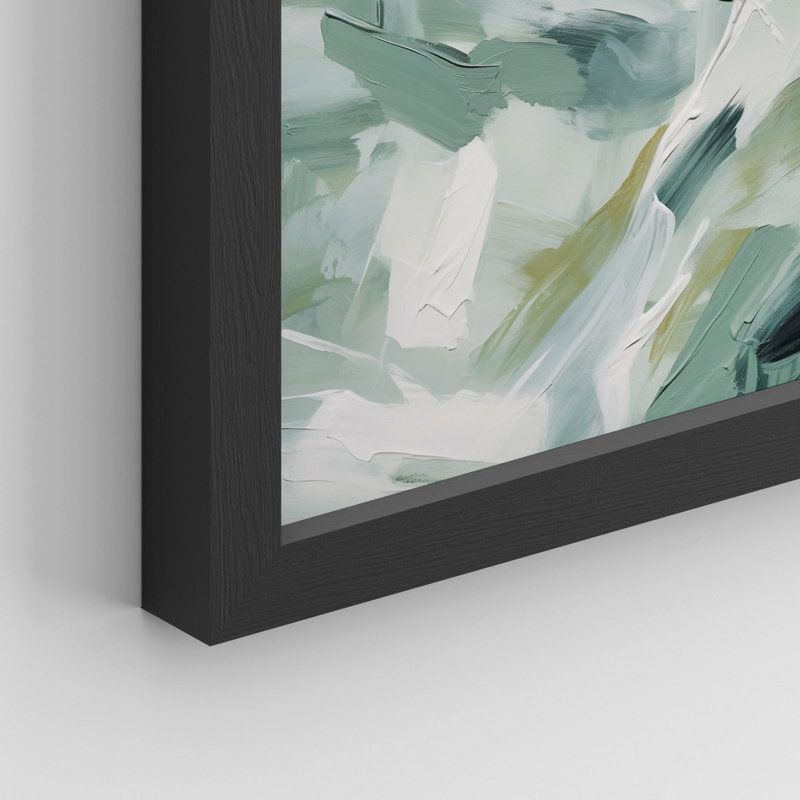 " Abstract Expressionist Brush Stroke ", 10" H x 8" W, Black