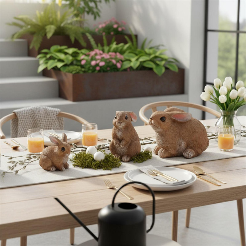 Animals Weather Resistant Resin Garden Statue
