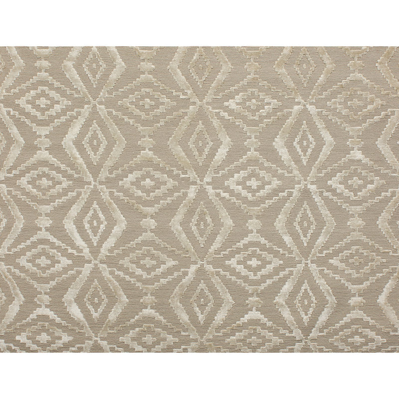 Geometric Area Rug in Light Brown/Ivory, Rectangle 9' x 12'