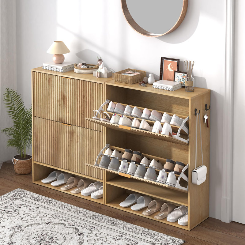 16 Pair Shoe Storage Cabinet
