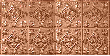 Victorian 48.5 in. L x 24.5 in. W Metallic and Textured Tin Glue Up Ceiling Tile