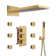  Rainier 4-Function 22" Wall Mounted Thermostatic Complete Shower System with 6 Body Jets and Rough in-Valve