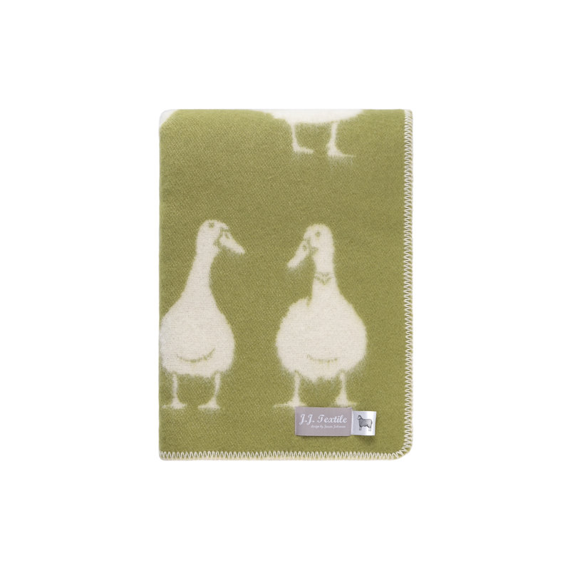 Duck Wool Blanket, Green