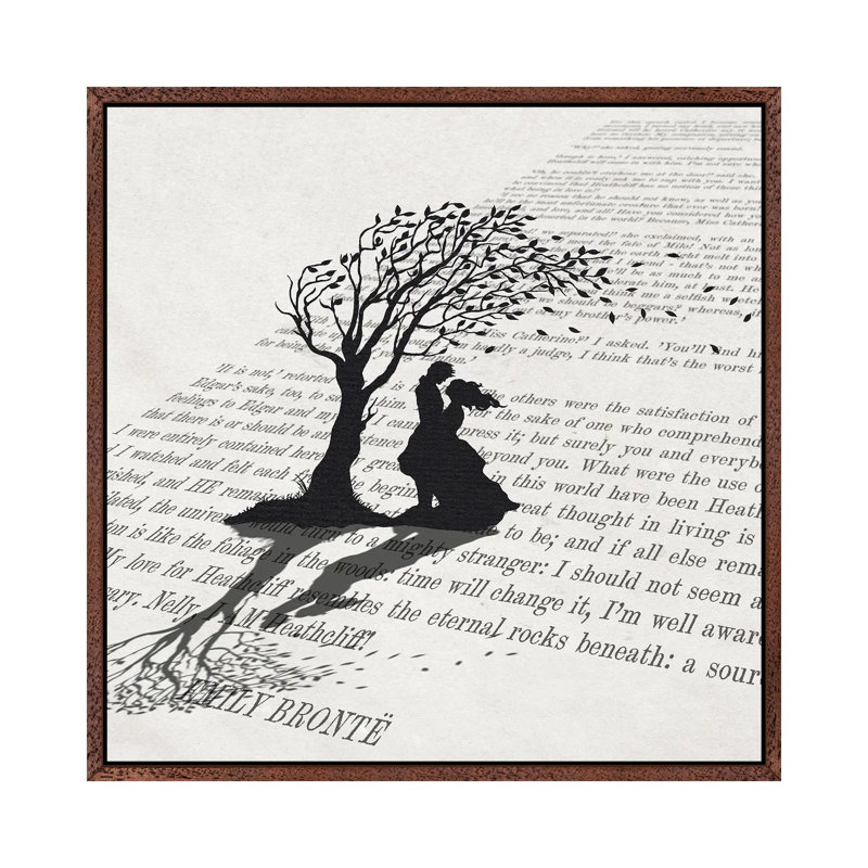 Wuthering Heights by Peter Walters - Print on Canvas, Classic Brown Wood Framed, 66.04 cm H x 66.04 cm W