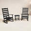 Ensemble de chaises berçantes 3 pièces POLYWOOD-40595476