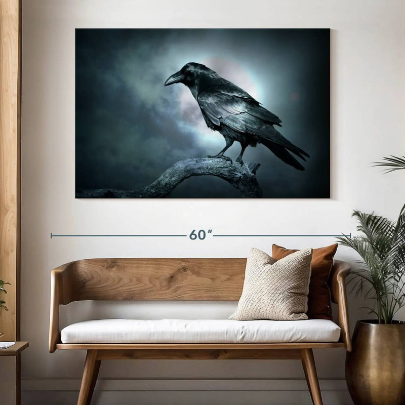 Corbeau sans âme, H 34 po x l 51 po