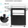 Height Adjustable Rolling AV Cart with Locking Cabinet