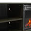 Meuble télé avec foyer pour téléviseur de 55 po ou moins, blanc-807250617