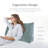 Sit-up Back Comfort Triangular Puffy Velvet Headboard Wedge Reading Pillow for Back Support uplift Compression-1965948320-1965948322