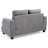 Cozy Transitional Loveseat In Gray