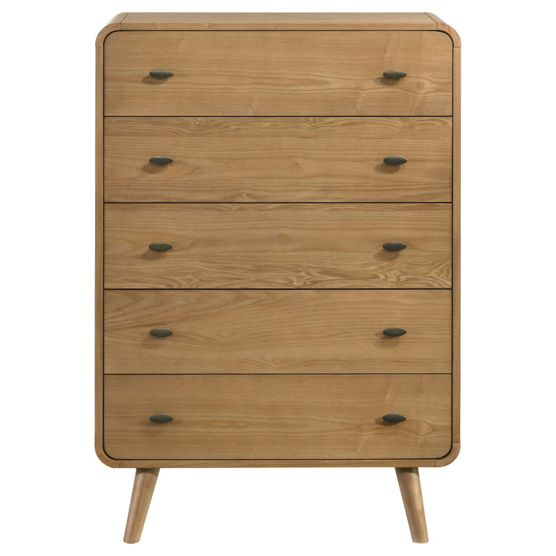 Kegan 5-drawer Bedroom Chest of Drawers Light Ash, Light Ash
