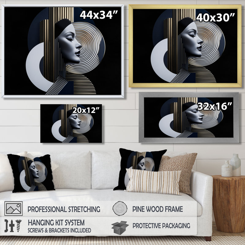 Oghosa IV - Fashion Wall Art, H 28 po x l 60 po, Toile tendue, Ne s’applique pas