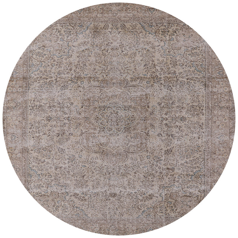 Oriental Indoor Rug, Round 5'