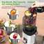 Extracteur de jus à pressage à froid avec goulotte d'alimentation extra-large de 4,4 po - Extracteur de jus à mastication lente pour fruits et légumes entiers, offre 35% de rendement en jus plus élevé et 98% de rétention des nutriments, assemblage facile et nettoyage au lave-vaisselle, fonctionnement ultra silencieux de 65Db