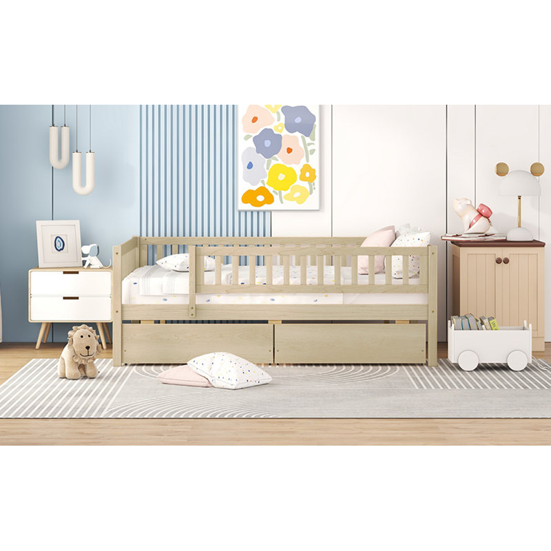 Hanon Kids Daybed with Drawers, Natural, Full