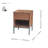 Varela 1-Drawer Nightstand with Storage-1107972973