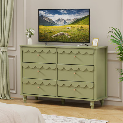 Dorlan 6 Drawer 43.1" W Laced Dresser