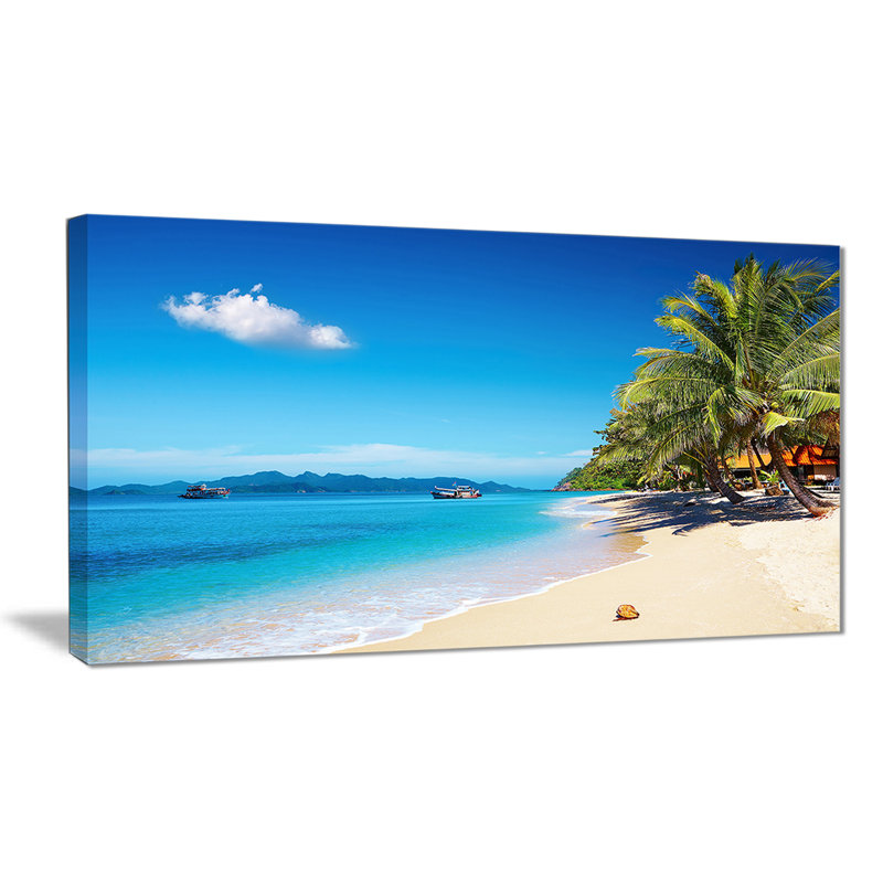 « tropical beach thaïlande », reproduction de photo sur toile tendue, H 12 po x l 20 po