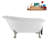 58" Streamlin Clawfoot Tub,Tray,Drain, Clawfeet-101628925-102219862