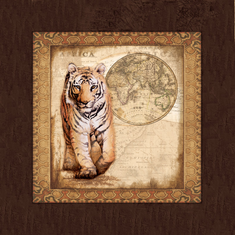 Safari Kitty 1 - Wrapped Canvas Print, 51cm H x 51cm W x 3.8cm D