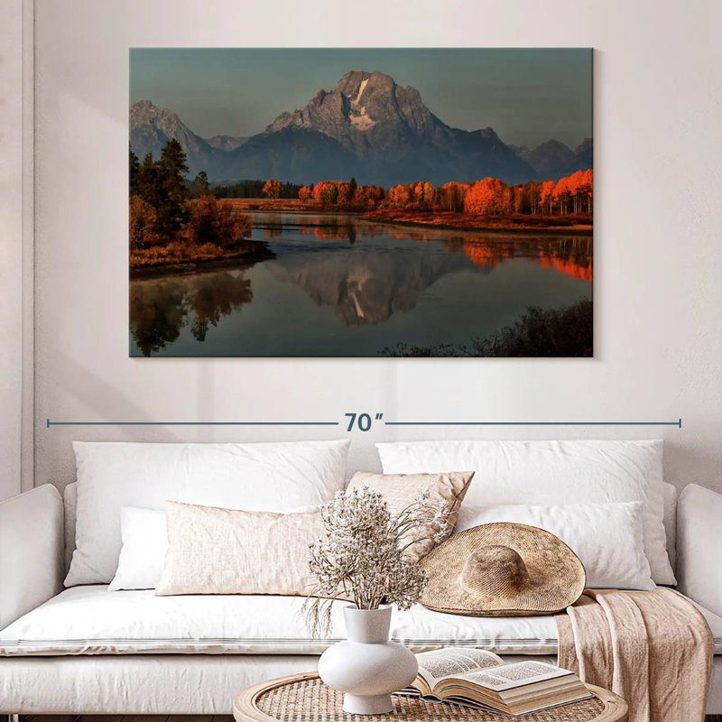 Alvord Grand Teton Sunset Kissed Autumn, H 34 po x l 51 po