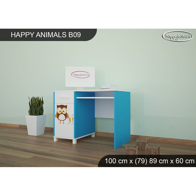 100cm Writing Desk, Blue